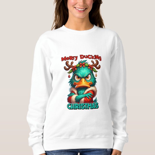 Sudadera Feliz Pato Navidad (Anverso)