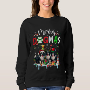 Sudadera Feliz perro de navidad tres renos de Santa Elf Bor