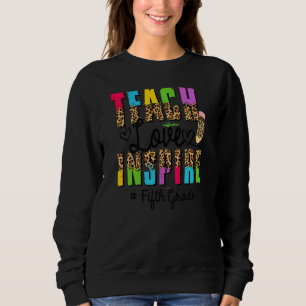 Sudadera Feliz Primer Día De 5to Grado Profesor Amante Boho