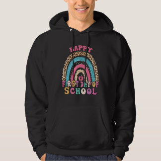 Sudadera Feliz Primer Día De Escuela Maestro Estudiante Gra