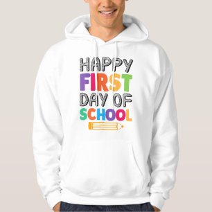 Sudadera Feliz Primer Día De Escuela Maestro Y Estudiante D