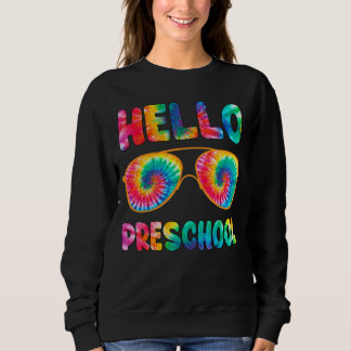 Sudadera Feliz Primer Día De La Escuela Hola Preescolar Tye