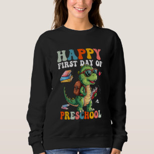 Sudadera Feliz primer día escolar niños de preescolar cute