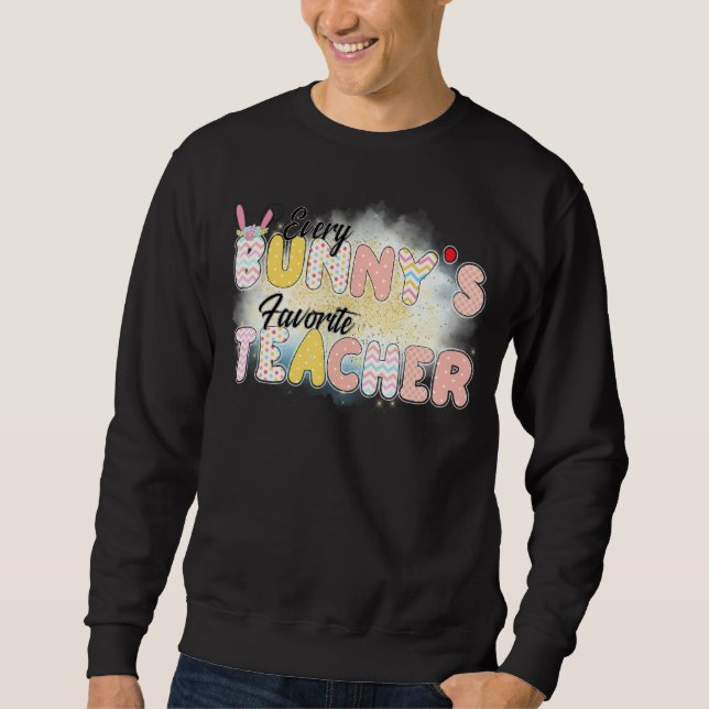 Sudadera Feliz profesor de Pascua a cada joven profesor fav (Anverso)