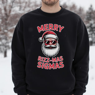 Sudadera Feliz Rizz-Navidad Sigmas Meme Gen Z Santa