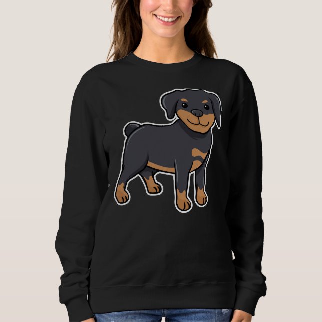 Sudadera Feliz Rottweiler 34 (Anverso)