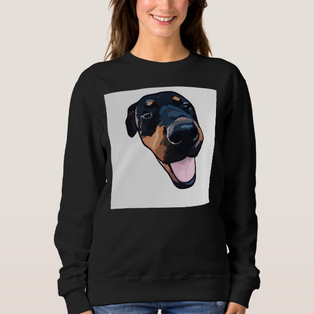 Sudadera Feliz Rottweiler 35 (Anverso)