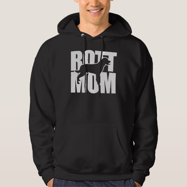 Sudadera Feliz Rottweiler Mom (Anverso)