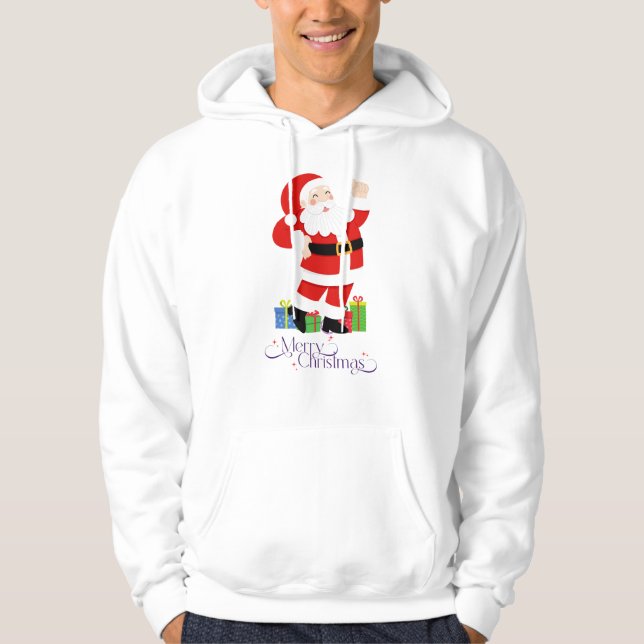 Sudadera 🎅 Feliz Santa Bailarín con Regalos de Navidad – F (Anverso)