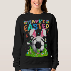 Sudadera Feliz Semana Santa Conejo Huevo Gracioso Fútbol Pa