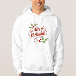 Sudadera Feliz tipografía navideña camiseta