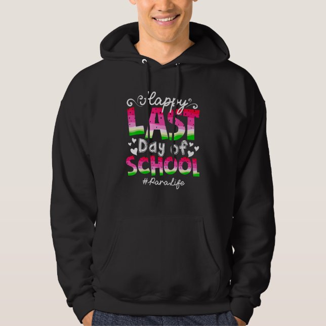 Sudadera Feliz Último Día De Colegio Para Vida Sandía Veran (Anverso)
