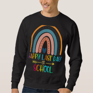 Sudadera Feliz Último Día De Graduación Escolar De Estudian