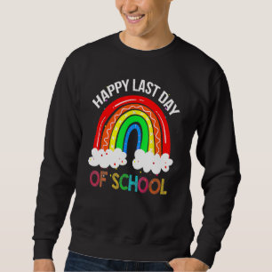 Sudadera Feliz Último Día De Graduación Escolar De Estudian