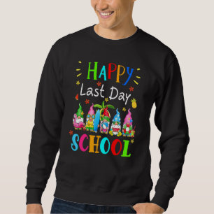 Sudadera Feliz Último Día De Graduación Escolar De Estudian