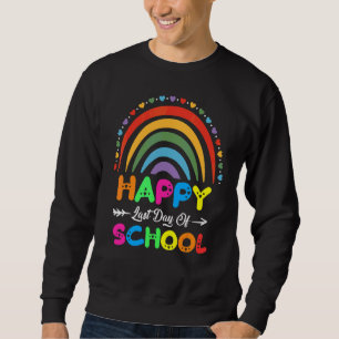 Sudadera Feliz Último Día De Graduación Escolar De Estudian