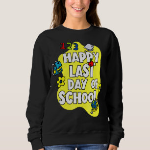 Sudadera Feliz Último Día De Graduación Escolar De Estudian