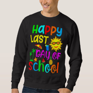 Sudadera Feliz Último Día De Graduación Escolar De Estudian