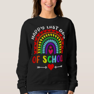Sudadera Feliz Último Día De Graduación Escolar De Estudian