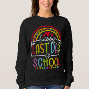 Sudadera Feliz Último Día De Graduación Escolar De Estudian