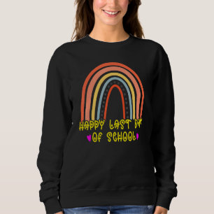 Sudadera Feliz Último Día De Graduación Escolar De Estudian