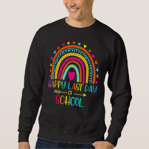 Sudadera Feliz Último Día De Graduación Escolar De Estudian