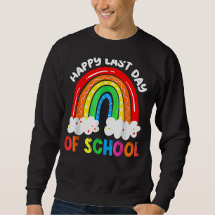 Sudadera Feliz Último Día De Graduación Escolar De Estudian