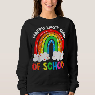 Sudadera Feliz Último Día De Graduación Escolar De Estudian