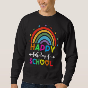 Sudadera Feliz Último Día De Graduación Escolar De Estudian