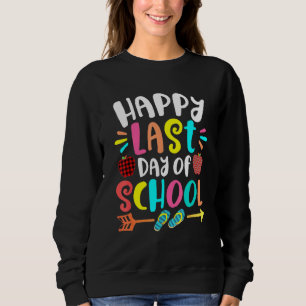 Sudadera Feliz Último Día De Graduación Escolar De Estudian