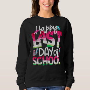 Sudadera Feliz Último Día De Graduación Escolar De Estudian