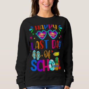 Sudadera Feliz Último Día De Graduación Escolar De Estudian