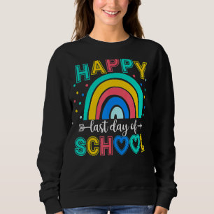 Sudadera Feliz Último Día De Graduación Escolar De Estudian
