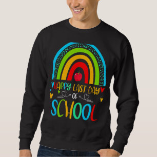 Sudadera Feliz Último Día De Graduación Escolar De Estudian
