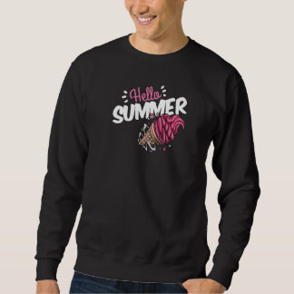 Sudadera Feliz Último Día De La Escuela Hola Helado De Vera