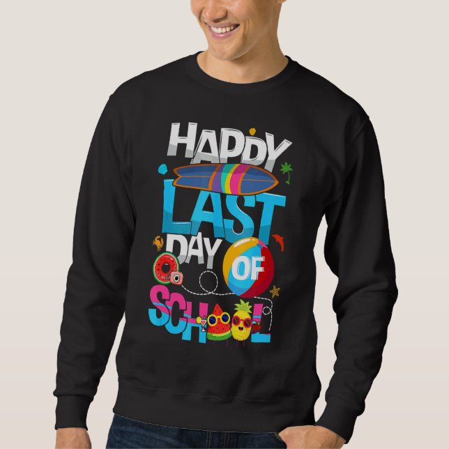 Sudadera Feliz Último Día Del Colegio Hola Summer Hello Poo (Anverso)