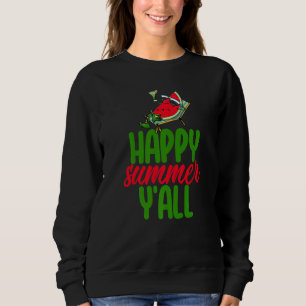 Sudadera Feliz Verano a Todos Sandía  Mujeres Aman Melón Fr