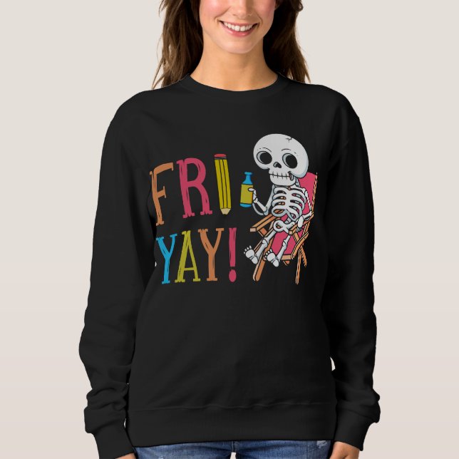 Sudadera Feliz viernes a los enamorados de un profesor dive (Anverso)