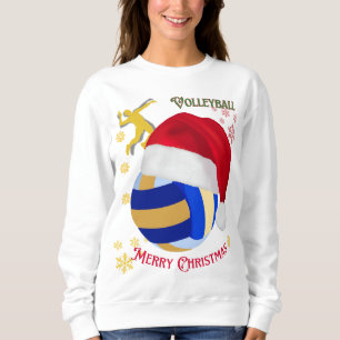 Sudadera Feliz Voleibol navideño