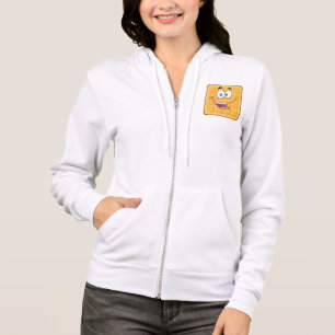 Sudadera Feliz Waffle Kawaii Sonriendo Desayuno Comida