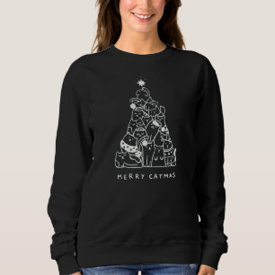 Sudadera Feliz Woofmas Gracioso Perro Navidad Árbol de Navi