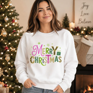 Sudadera Feliz y Brillante Feliz Navidad 