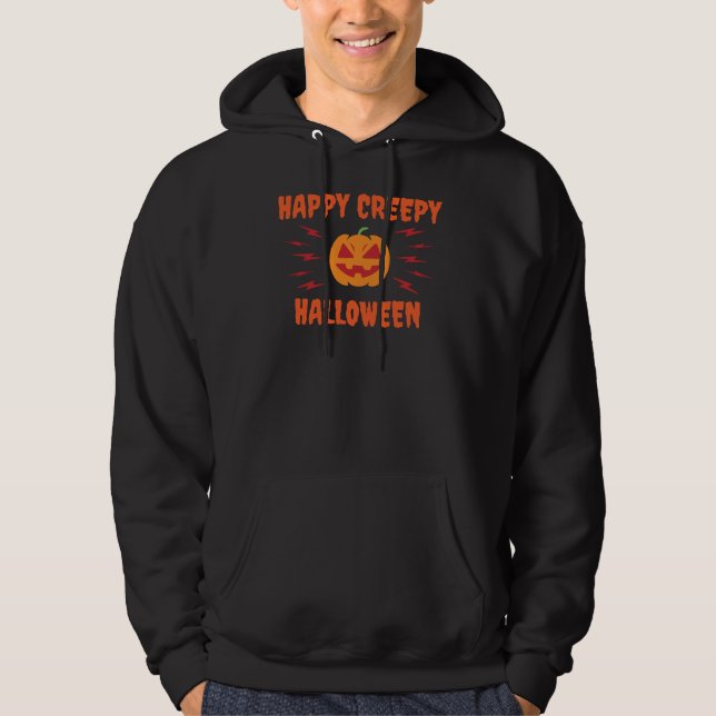 Sudadera Feliz y espeluznante Halloween (Anverso)