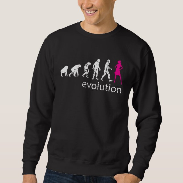 Sudadera Female Evolution Feminist Strong Women Inspiration (Anverso)