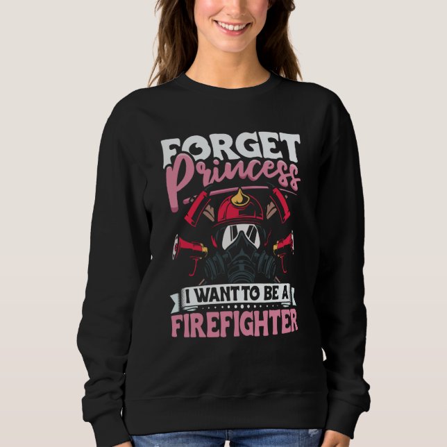 Sudadera Female Firefighter Fireman Apparel Firefighting fo (Anverso)