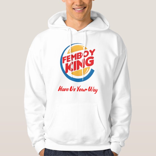 Sudadera Femboy King Hoodie de un lado (Anverso)