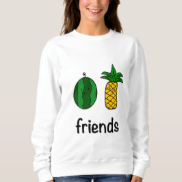 Sudadera femenina de sandía y piña