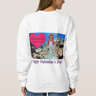 sudadera femenina. Feliz Día de San Valentín.