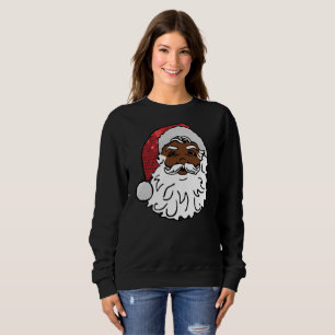 sudadera femenina santa claus negra