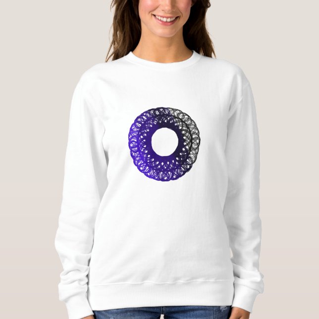 sudadera femenina torpam morado-negro (Anverso)